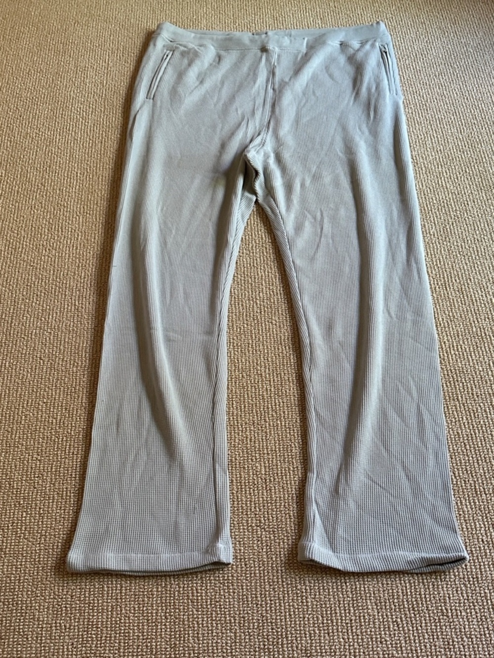Skims Talc Waffle Loose Pants, Size 3X NWT